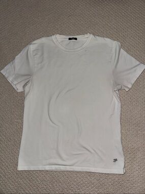 Sene White Crew Neck Tee